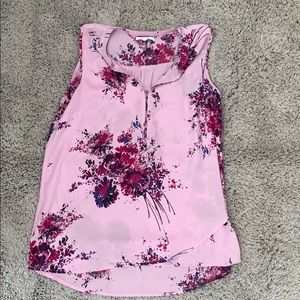 Purple floral tank top